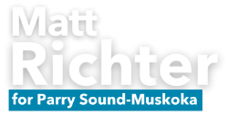 Matt Richter for Parry Sound Muskoka