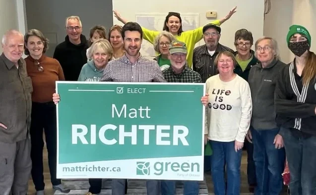 Matt Richter Parry Sound office volunteers